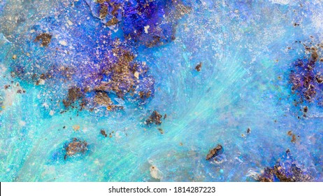 Blue opal natural background and texture 