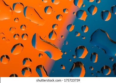 Blue- Orange Water Drop