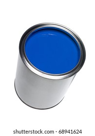 Blue Paint Can Isolated On White Stock Photo 68941624 | Shutterstock