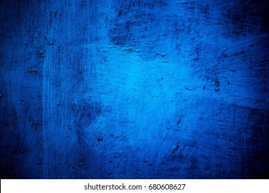 Blue paint metal plate texture and background