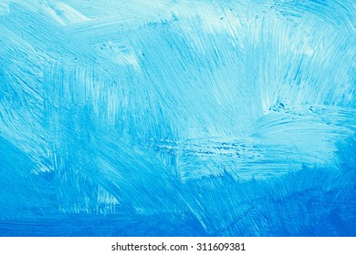 Blue paint on a stone surface, as a background
