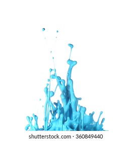 Blue Paint Splash White Background Stock Photo 360849440 | Shutterstock