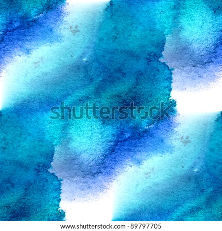 blue paint watercolor seamless water color texture with spots and streaks