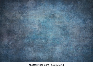 Blue Painted Canvas Or Muslin Fabric Cloth Studio Backdrop Or Background