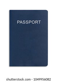 Blank Blue Passport Background On White Stock Photo (Edit Now) 363294554