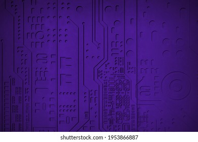 Blue patterned concrete wall texture. Techno background