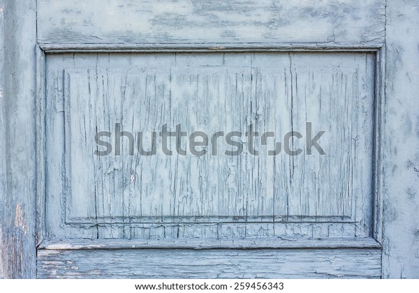 Blue Peeling Paint On Wooden Door Stock Image Download Now