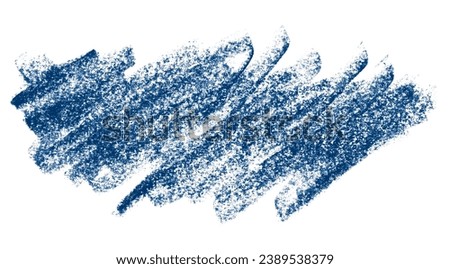 blue pencil strokes isolated on white background