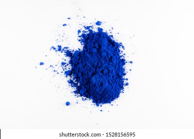 Blue pigment powder macro details - Shutterstock ID 1528156595
