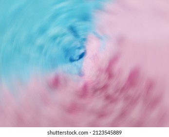 Blue And Pink Cotton Candy With Swirl And Blur. 