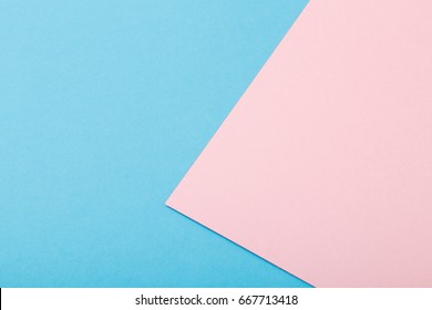 Blue And Pink Two Tone Color Paper Background