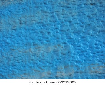 Blue Plaster Wall Useful As A Background