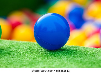 Blue  Plastic Ball For The Pool For Children