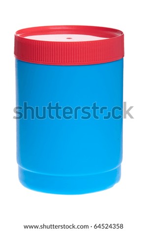 Image, Stock Photo Blue plastic stopper isolated