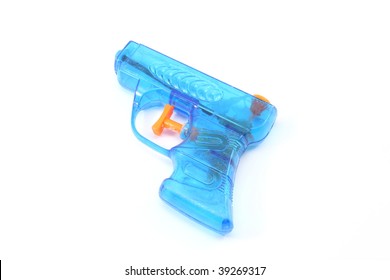 Blue Plastic Toy Squirt Gun