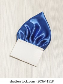 Blue Pocket Square For Male Suit