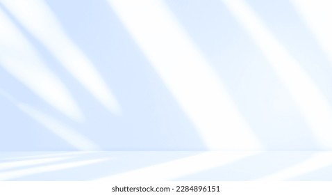 Blue Podium Background Pattern Abstract Business Texture Design House Kitchen Table Product Cosmetic Summer Scene Loft Wall Floor Mockup Minimal Platform Shadow Leaf Loft 3d Bg Gradient Stage