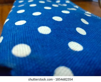 Blue Polkadot Pocket Made By Fabric