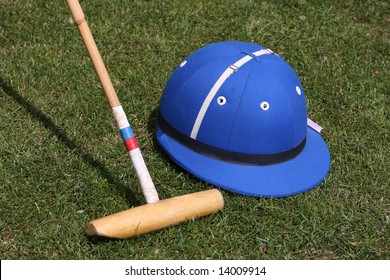 Blue Polo Hat And Mallet