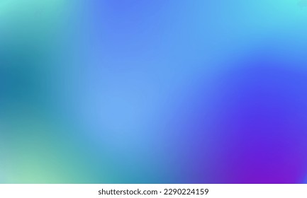 Blue, purple, green gradient.
					Soft pastel color gradient. Holographic blurred abstract background.