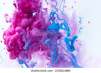 Blue Purple Paint Splash Water On Stock Photo 2150614885 | Shutterstock