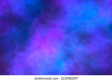 Blue and purple space sky city wallpaper