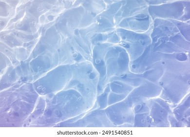 blue purple water wave abstract. pure natural ripple and bubble texture. gel soap. background photography. - Powered by Shutterstock