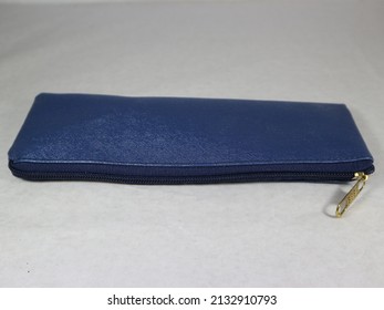 Blue Purse Isolated With White Background