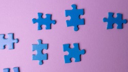 Four Jigsaw Puzzle Pieces | Background Stock Photos ~ Creative Market