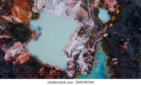 Blue Quarry Located Near Ufa 