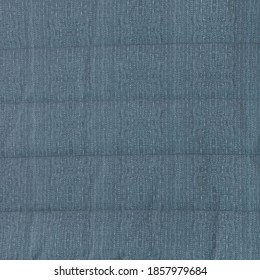 Blue Quilted Bedspread Fabric Texture