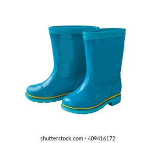 blue rain boot