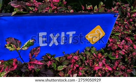 A blue rectangular 