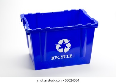 Blue Recycle Bin Empty