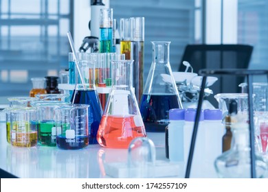 Researcher Pipetting Samples Tube Chemist Material Stock Photo ...