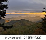 Blue Ridge Mountains at sunset