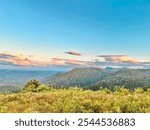 Blue Ridge Mountians With Sunset