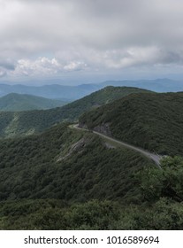 Blue Ridge Parkway From Craggy Pinnacle