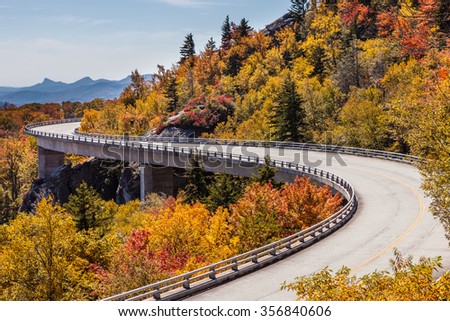 Blue Ridge Parkway at fall