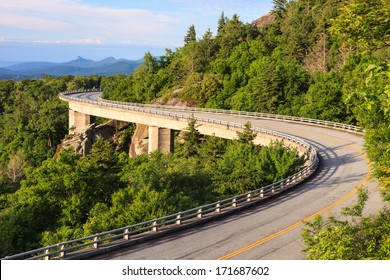 Blue Ridge Parkway Linn Cove Viaduct In Western North Carolina