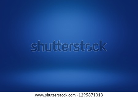 Blue room in the 3d. Light style background.