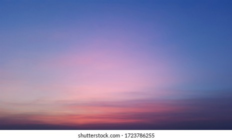 blue and rosy evening sunset - Shutterstock ID 1723786255
