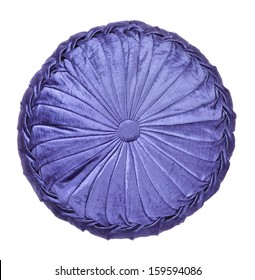 Blue Round Pillow