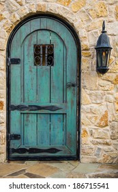 Blue Rustic Door