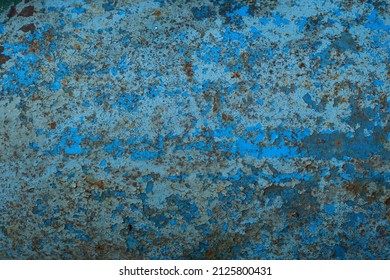 Blue Rusty Metal Background Texture Rusty Stock Photo 2125800431 ...