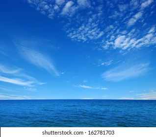 Blue Sea  On Sky