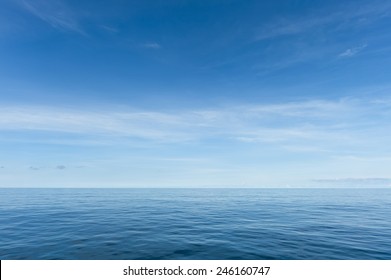 Blue Sea And Sky Horizon