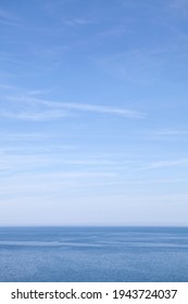 Blue Sea And Sky Off The North Cornwall Coast