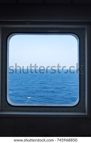 Similar – Image, Stock Photo Further prospects Window