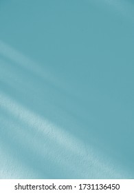 blue shadow of leaf on wall background